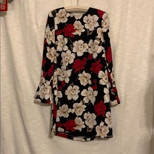 Red! And white! And flowers all over!